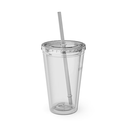 Stay Hydrated 16oz Tumbler with Straw
