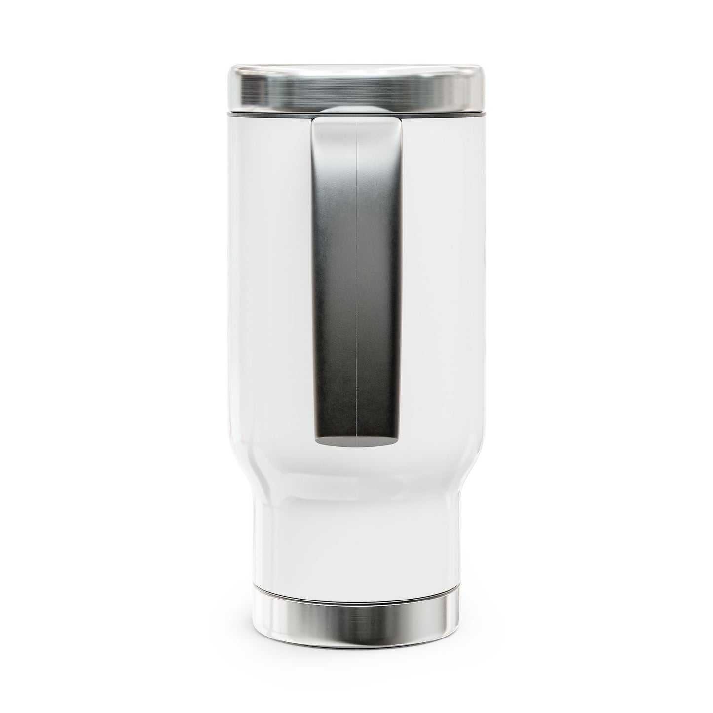 Stay Hydrated Stainless Steel Travel Mug with Handle — 14oz Insulated Tumbler