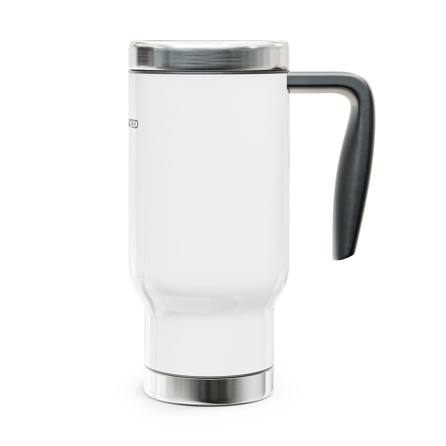 Stay Hydrated Stainless Steel Travel Mug with Handle — 14oz Insulated Tumbler