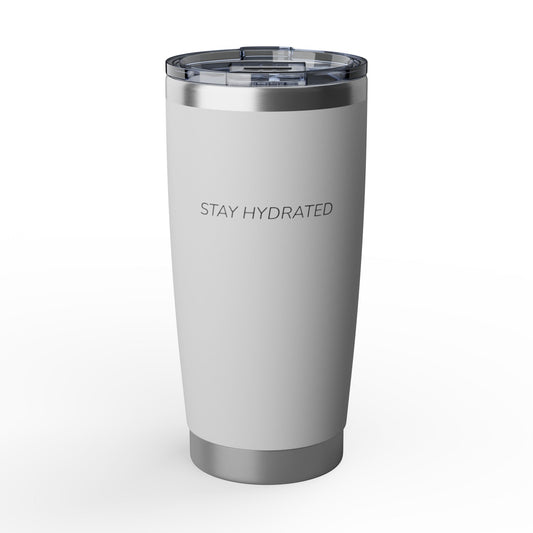 20oz Tumbler — Minimal "Stay Hydrated" Insulated Travel Cup