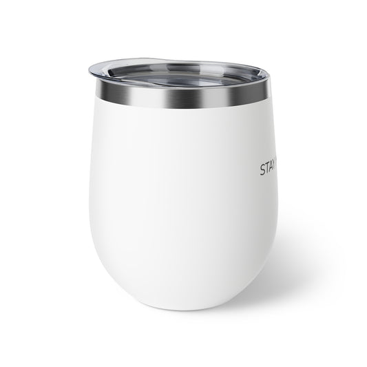 Stay Hydrated 12oz Insulated Wine Tumbler — Copper Vacuum Double Wall Cup